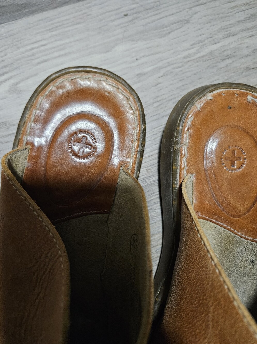 Vintage Dr Martens Slip On Leather Sandals - Picture 3 of 6